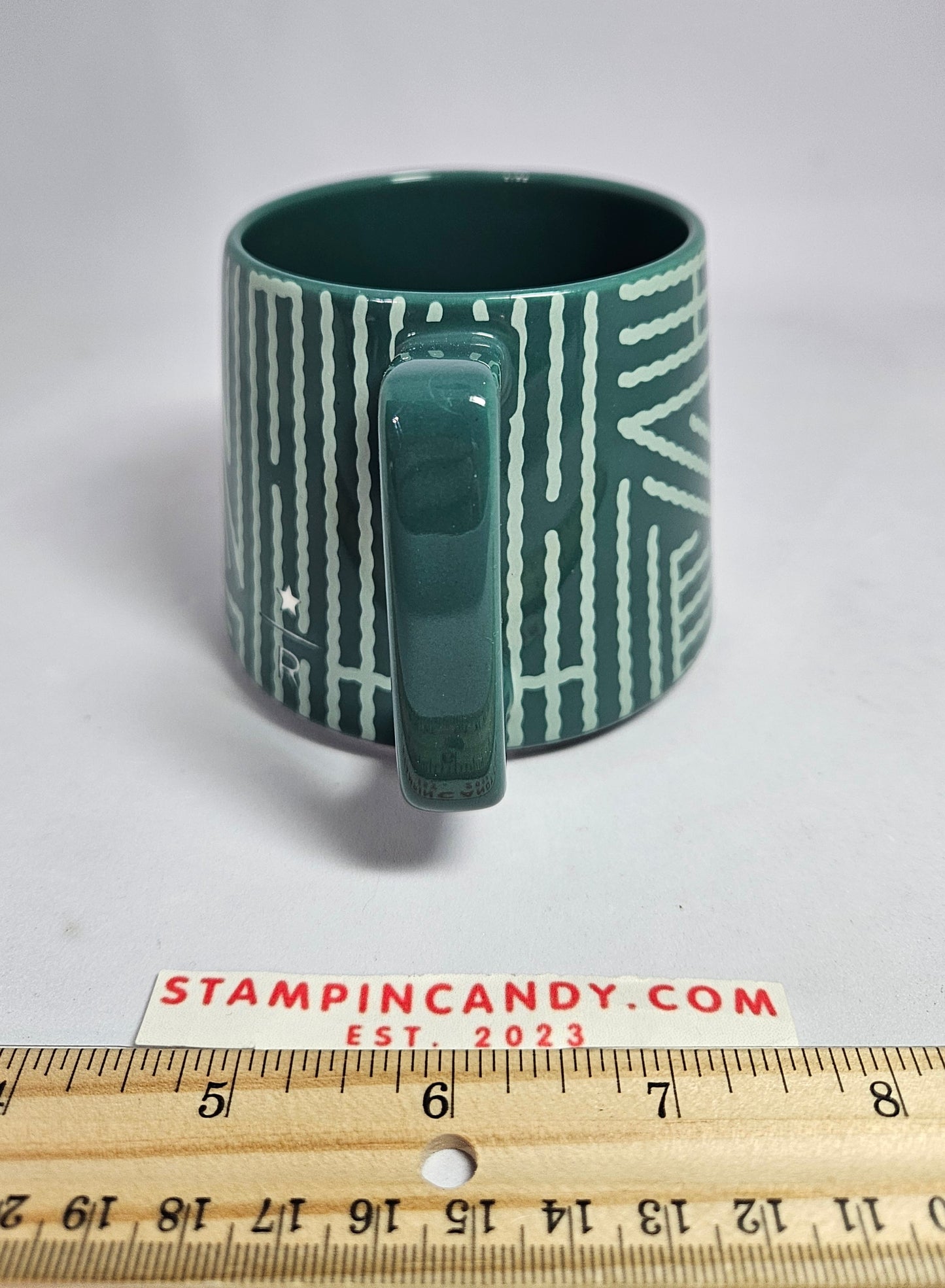 Starbucks Reserve - Green Woven Basketweave Pattern 2022 Small 8 oz Mug