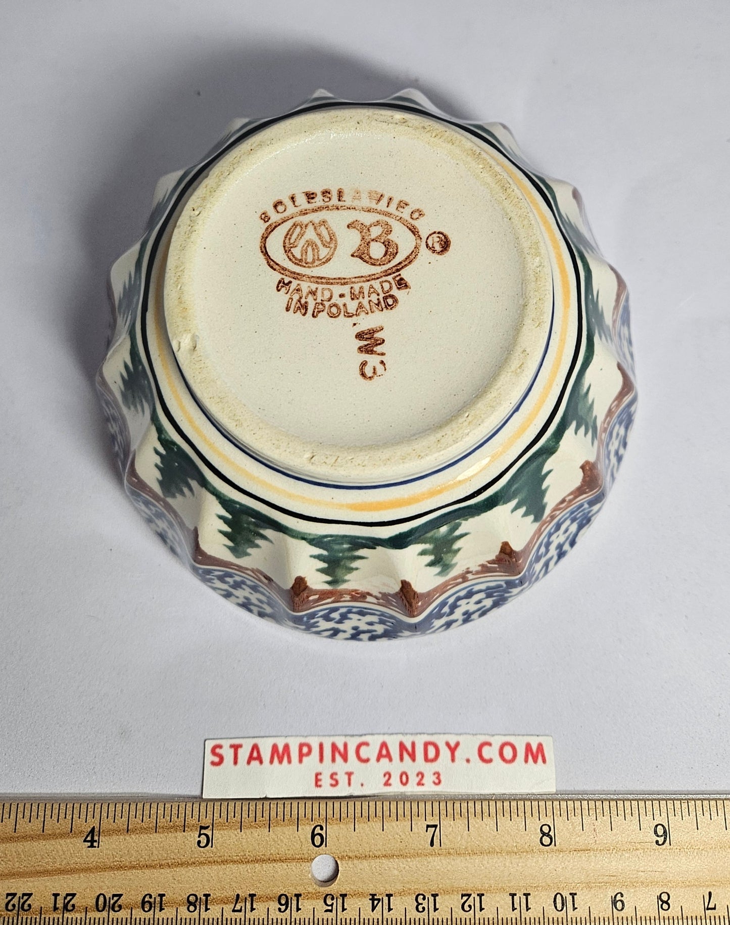 Polish Christmas Bowl - Boleslawiec Pottery