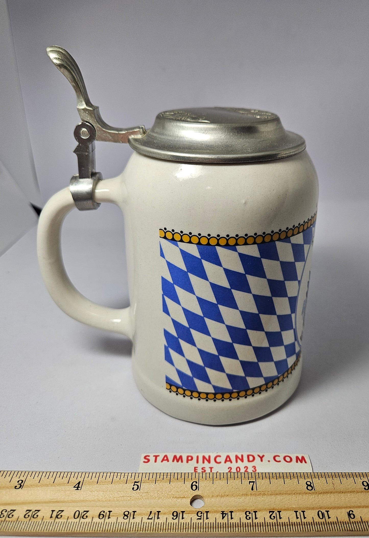 "The Munich Man in Heaven" Lidded Beer Stein 0.5L