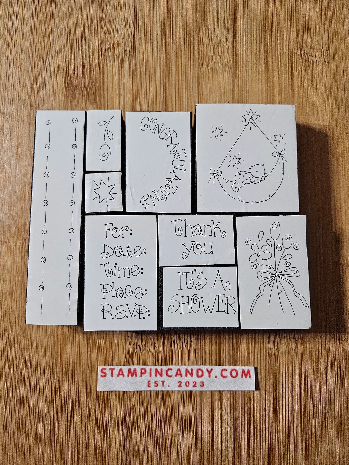 Stampin' UP! "Brides & Babies" Stamp Set (Foam Backed, Vintage)