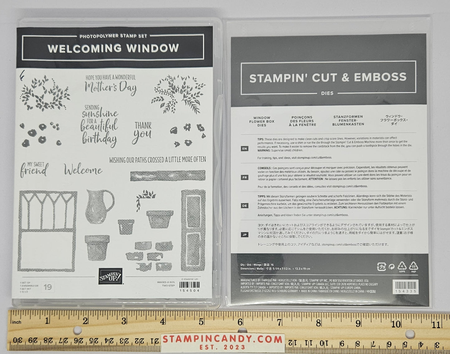 Stampin Up - Welcoming Window with Window Flower Box Dies