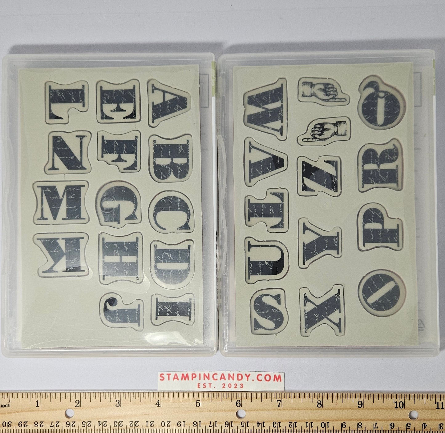 Stampin Up - Morning Post Alphabet (Sets 1 and 2 of 2)