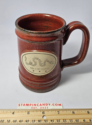 Orange ZeroFoxtrot "Join or Get Stacked" Stein
