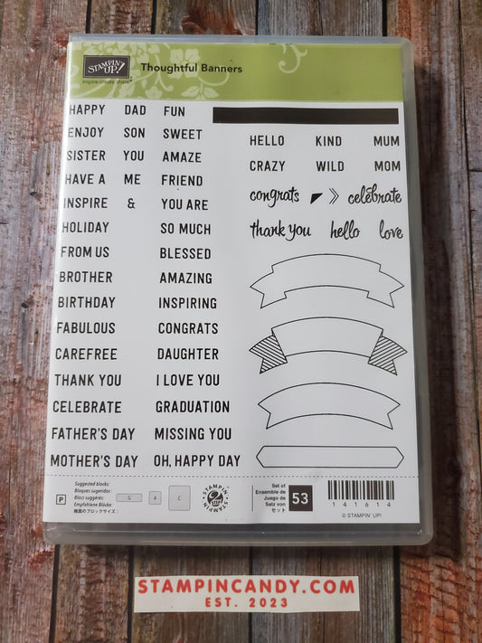 Stampin' UP! "Thoughtful Banners" Stamp Set