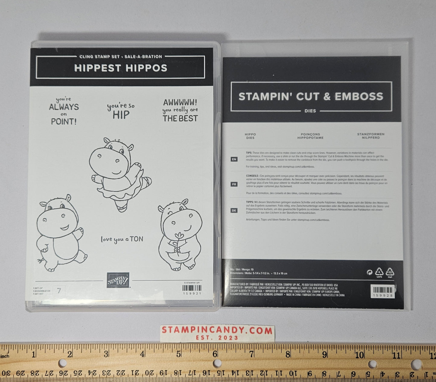 Stampin Up - Hippest Hippos w/ Hippo Dies
