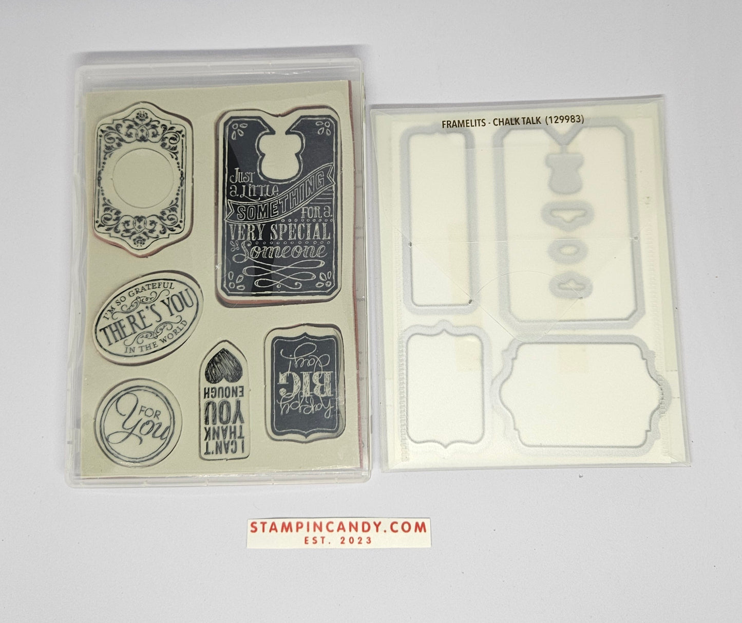 Stampin' UP! "Chalk Talk'" Stamp Set with "Chalk Talk" Dies