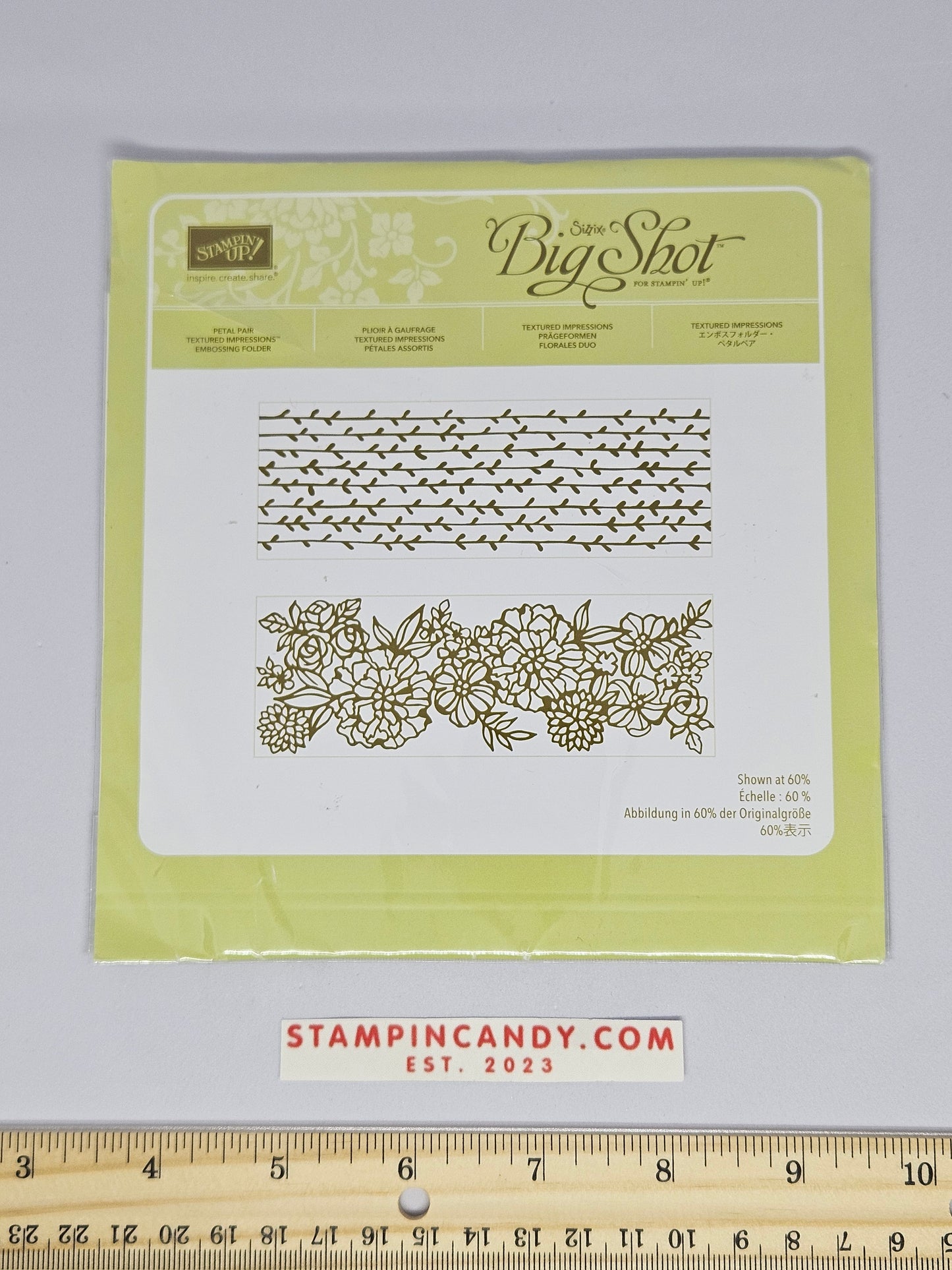 Stampin Up - Big Shot Sizzix - Petal Pair Embossing Folder