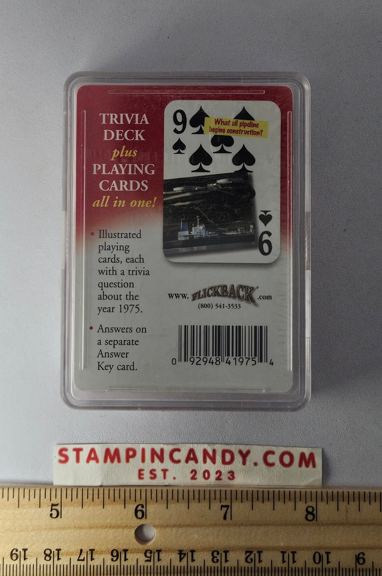 1975 - Flickback Trivia Challenge Playing Cards