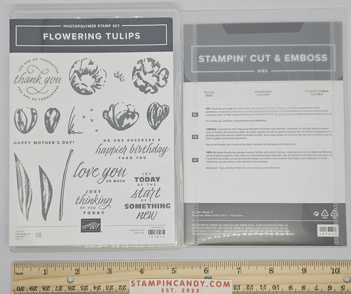 Stampin Up - Flowering Tulips with Tulips Dies