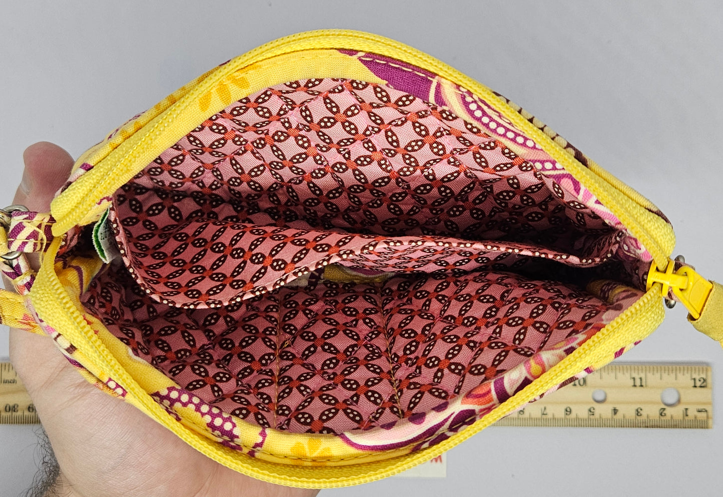 Vera Bradley Yellow/Pink Floral Design Wallet