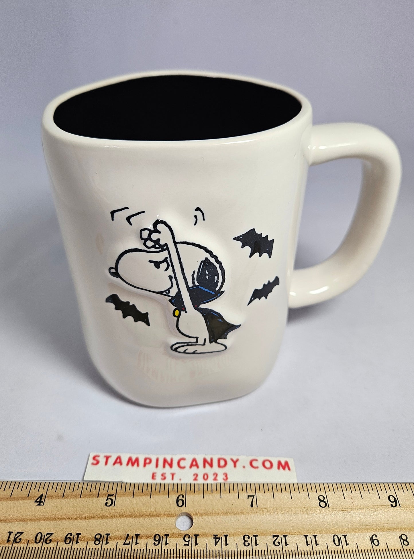 Rae Dunn - Peanuts Halloween Vampire Snoopy Beware Mug