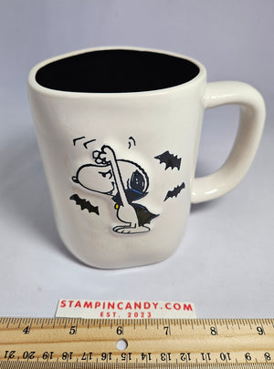 Rae Dunn - Peanuts Halloween Vampire Snoopy Beware Mug