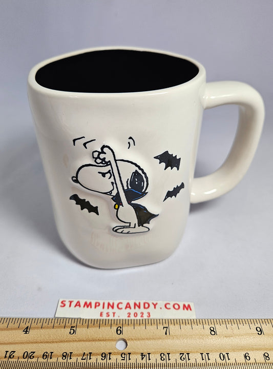 Rae Dunn - Peanuts Halloween Vampire Snoopy Beware Mug