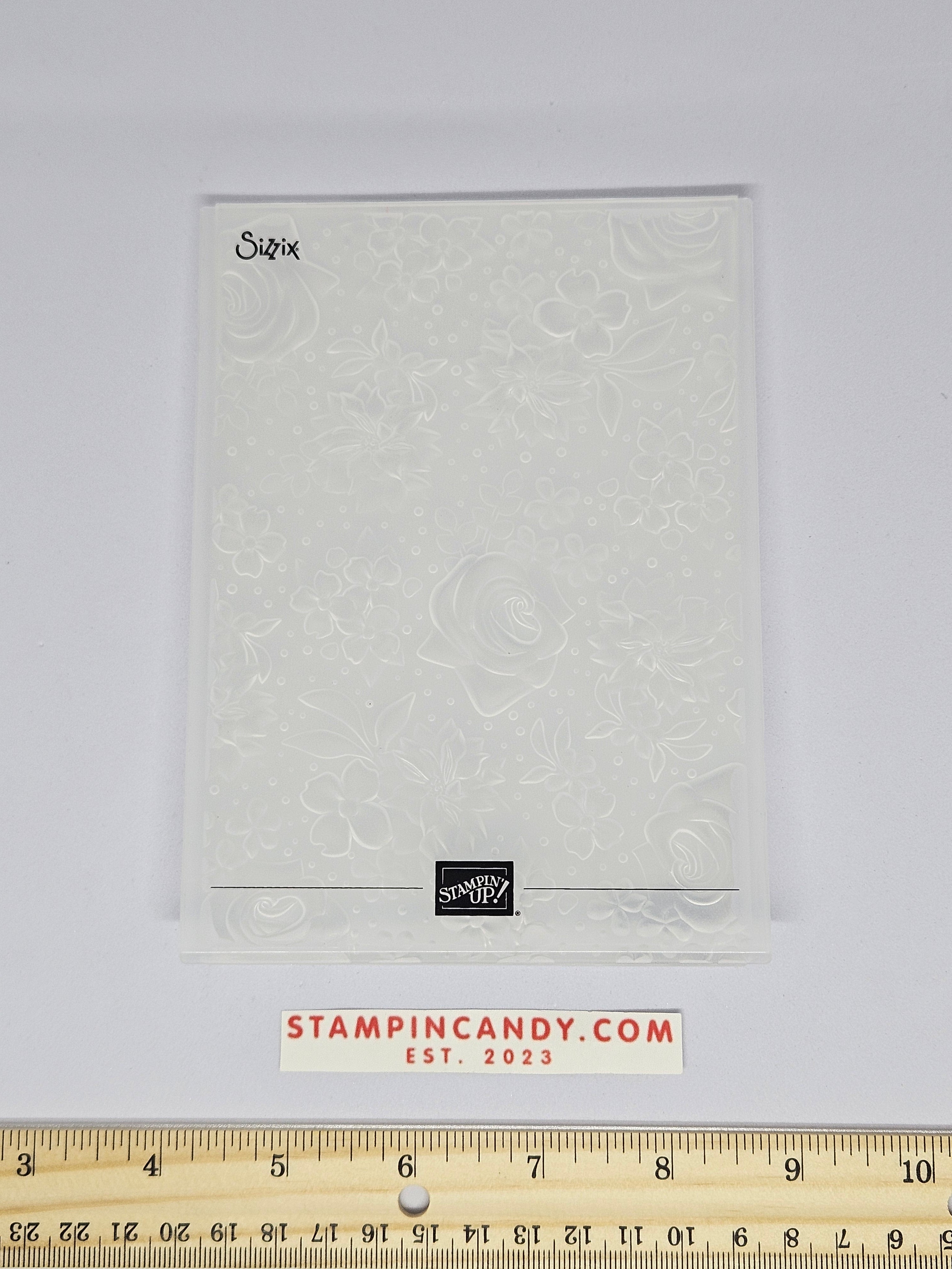 Stampin Up - Big Shot Sizzix - Country Floral Dynamic Embossing Folder ...