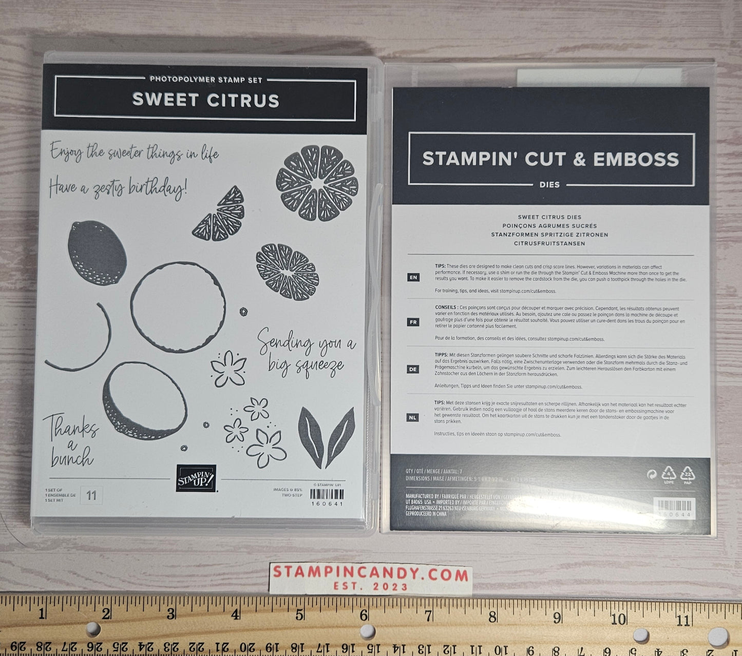 Stampin Up - Sweet Citrus w/ Sweet Citrus Dies