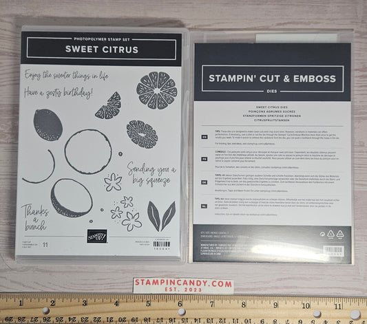 Stampin Up - Sweet Citrus w/ Sweet Citrus Dies