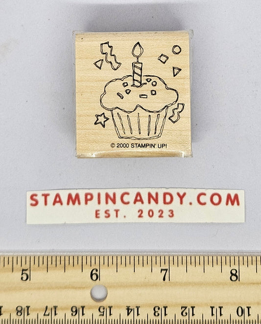 Cupcake / Candle - Stampin Up 2000