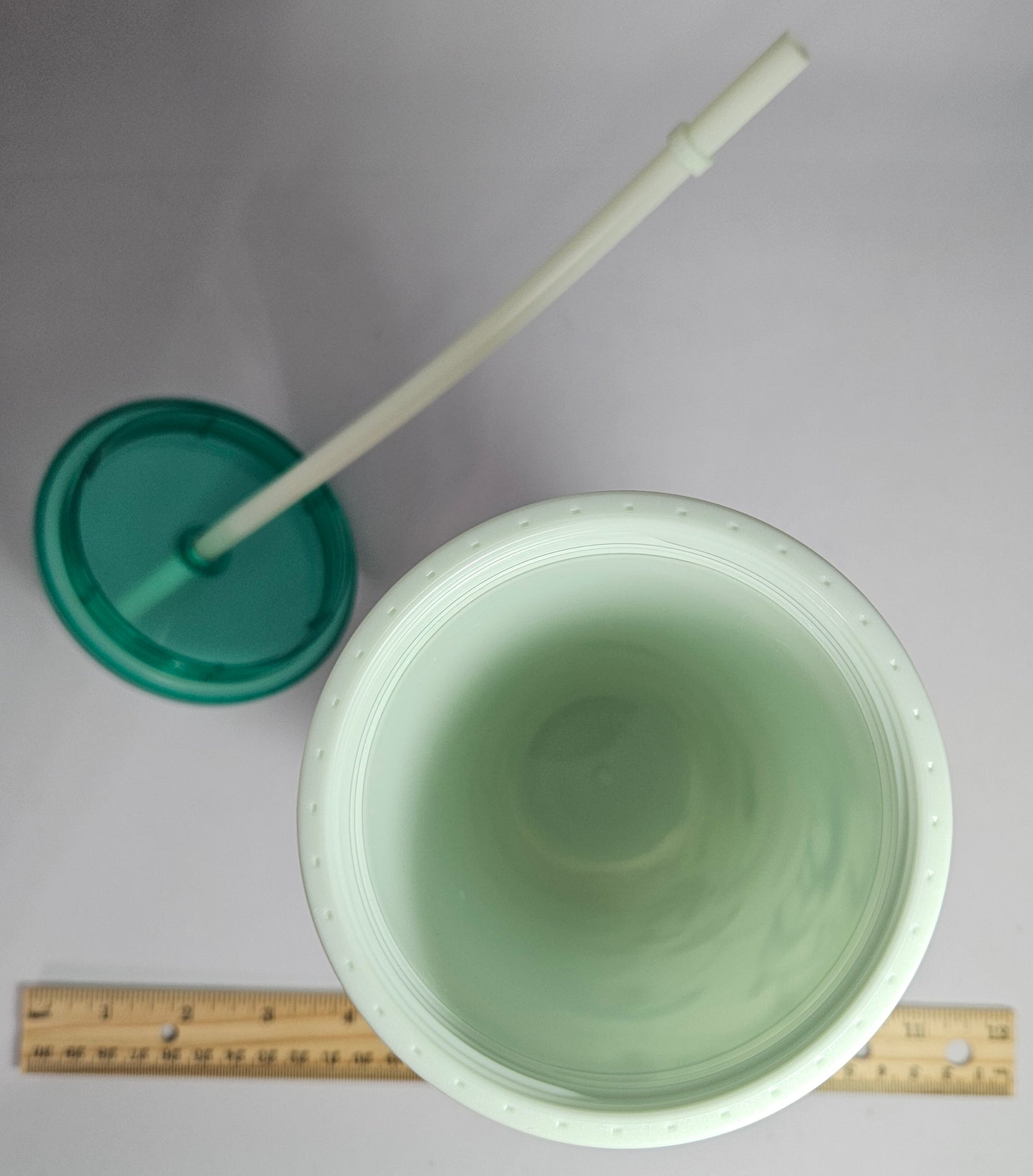 2022 Starbucks Iridescent Christmas Tumbler 24 oz - Holiday Woodland Mint Color