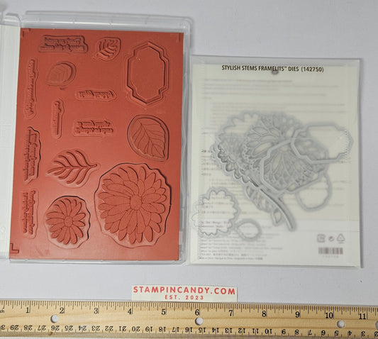 Stampin Up - Special Reason w/ Stylish Stems Dies *Missing 1 Small Leaf Die*