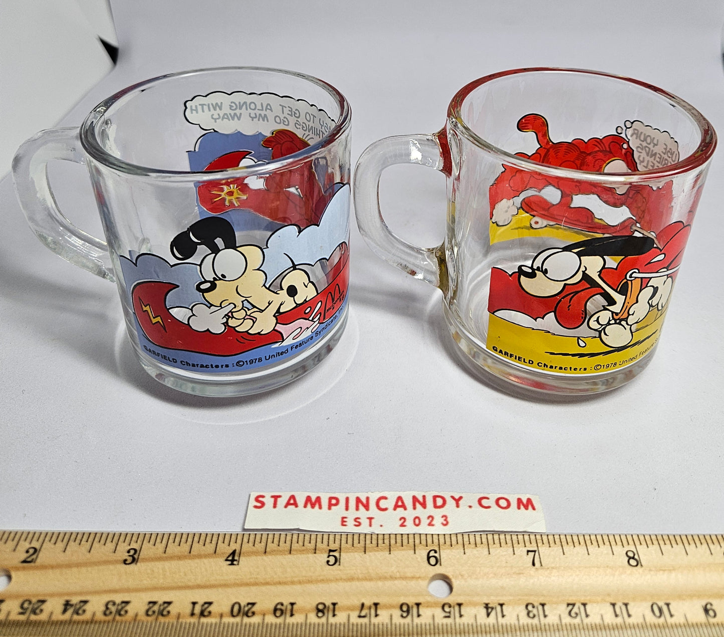 2 - 1978 McDonald's Garfield Mugs