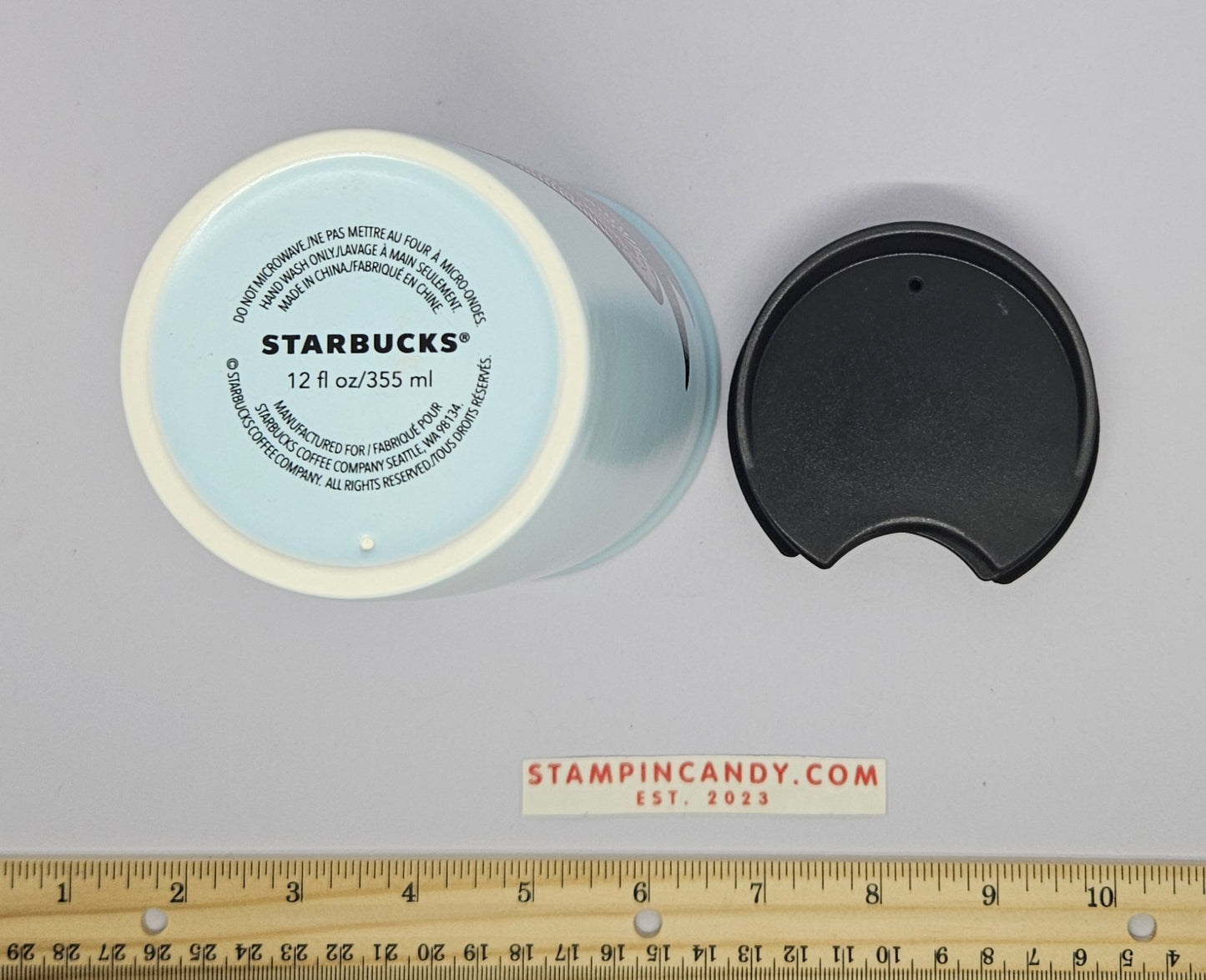 Starbucks 12 oz Ceramic Tumbler - Stitch Love