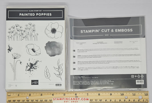 Stampin Up - Painted Poppies with Poppy Moments Dies