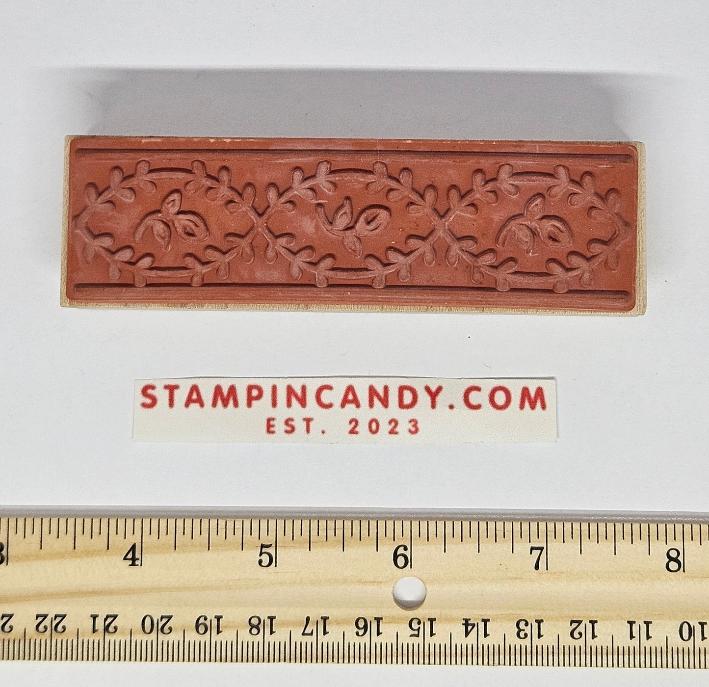 Rubber Stampede - 3287F Rose Buds Border Stamp