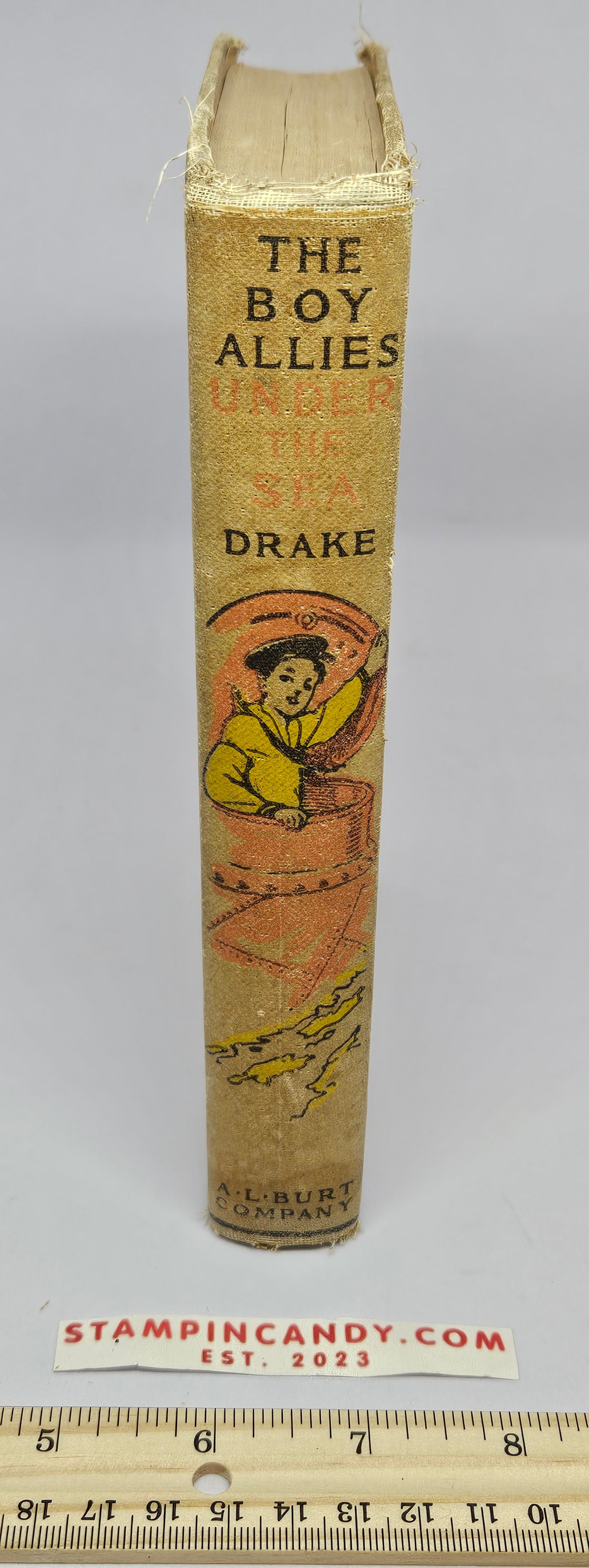 The Boy Allies - Under The Sea - by Ensign Robert L. Drake - 1916 Antique