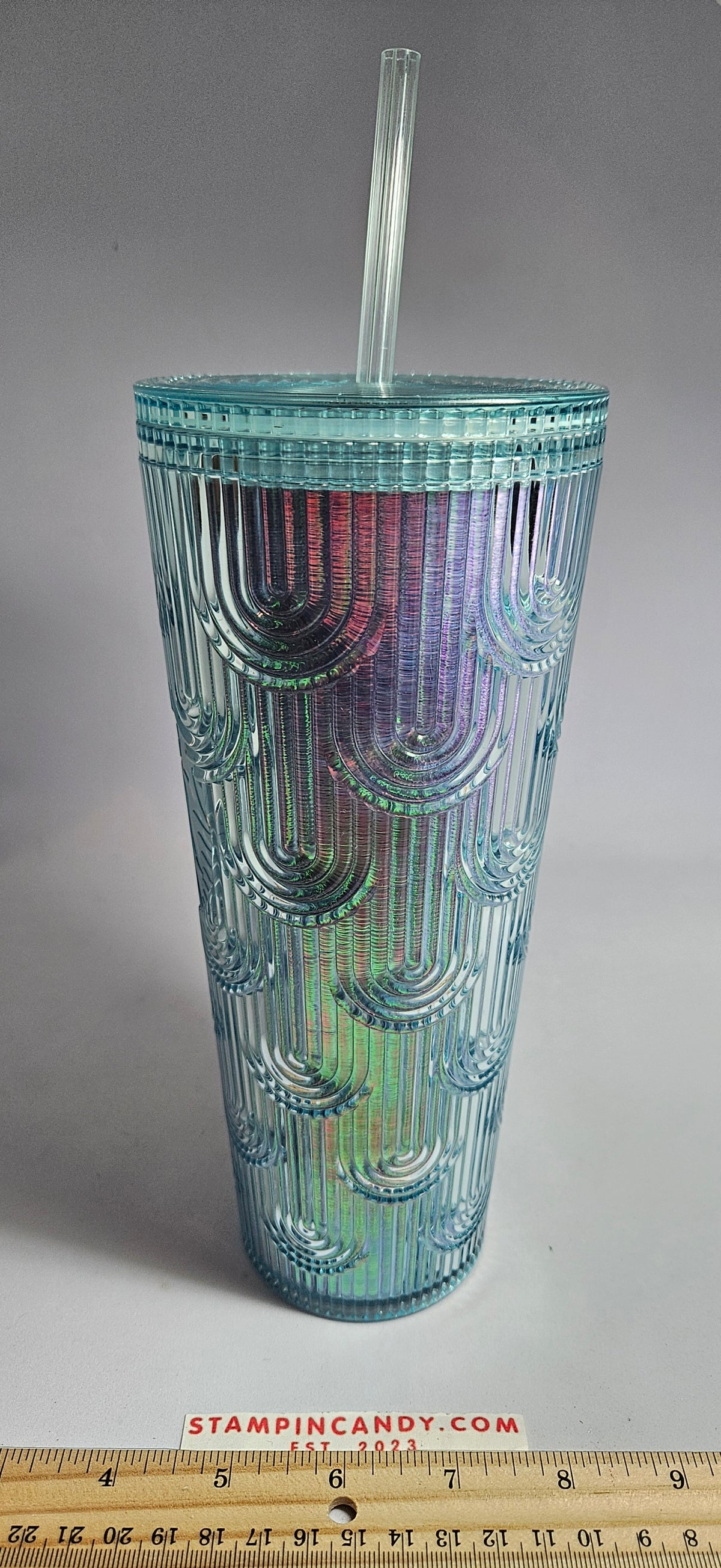 Starbucks 2022 - 16 oz Iridescent Mermaid Scale Textured Tumbler