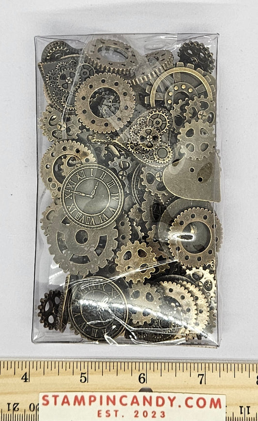 Steampunk Plastic Gear Buttons