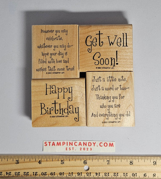 Stampin Up - Cheery Chat (Both Sets 1 + 2) (No Case)