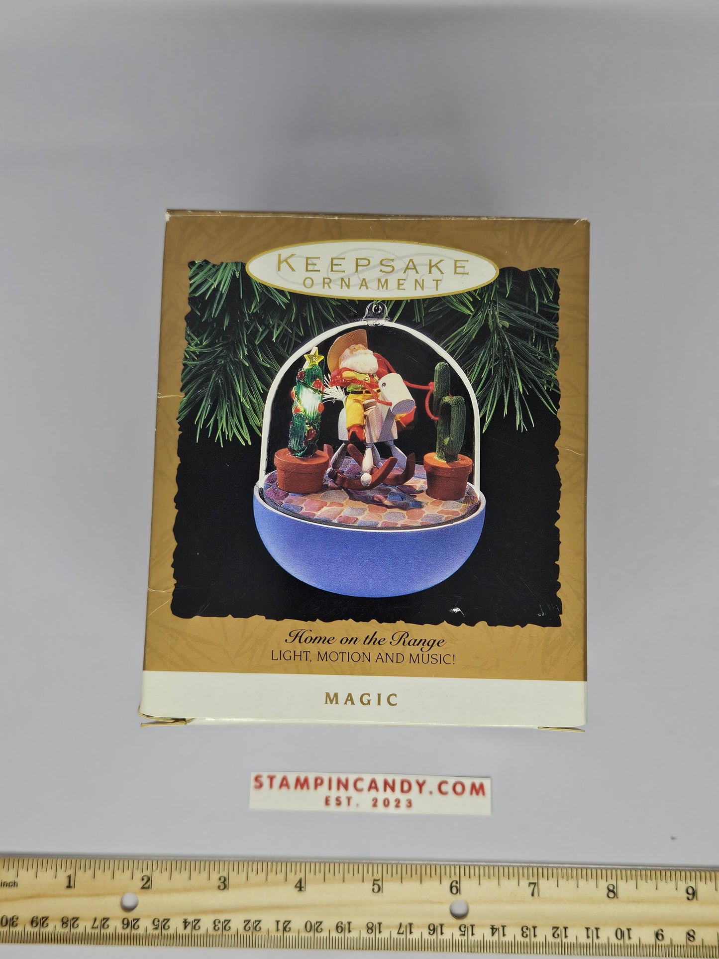 Hallmark - Home on the Range - 1993 - Light, Motion and Music Ornament