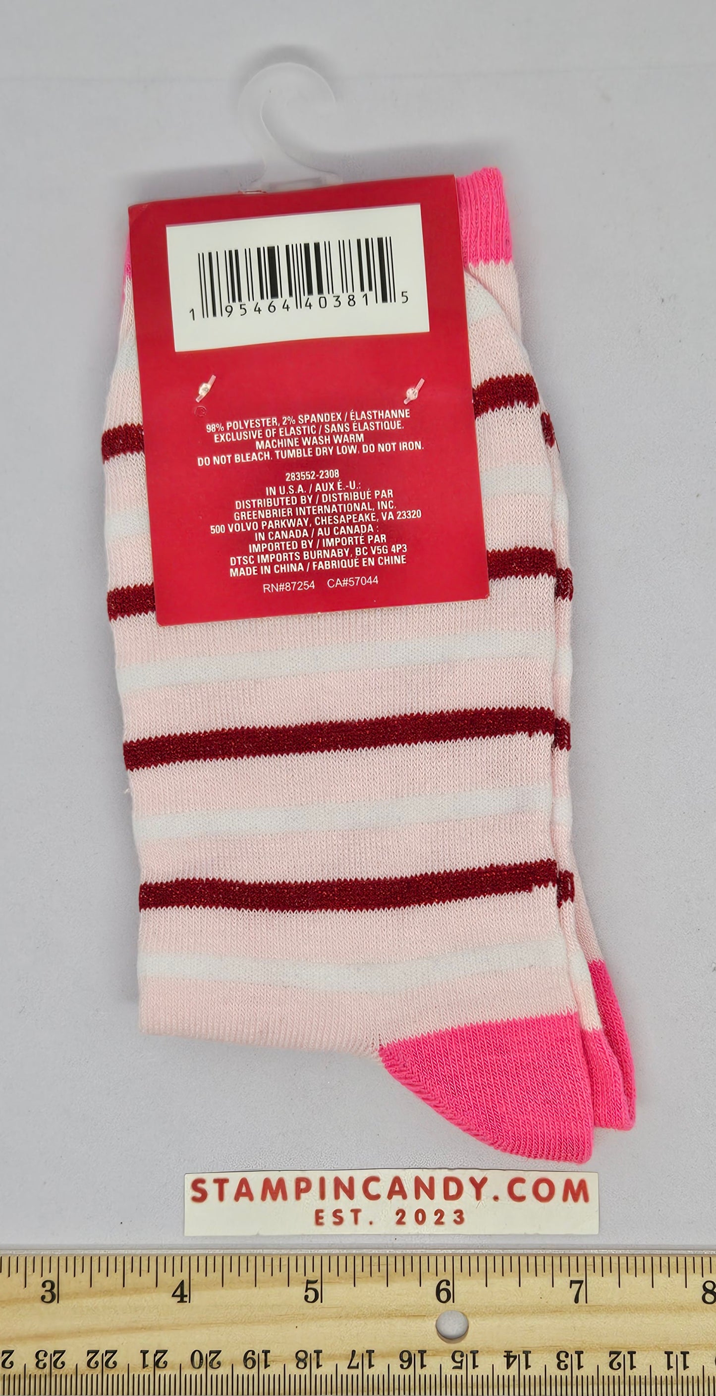 Love Women's Crew Cut Socks Size 5-9