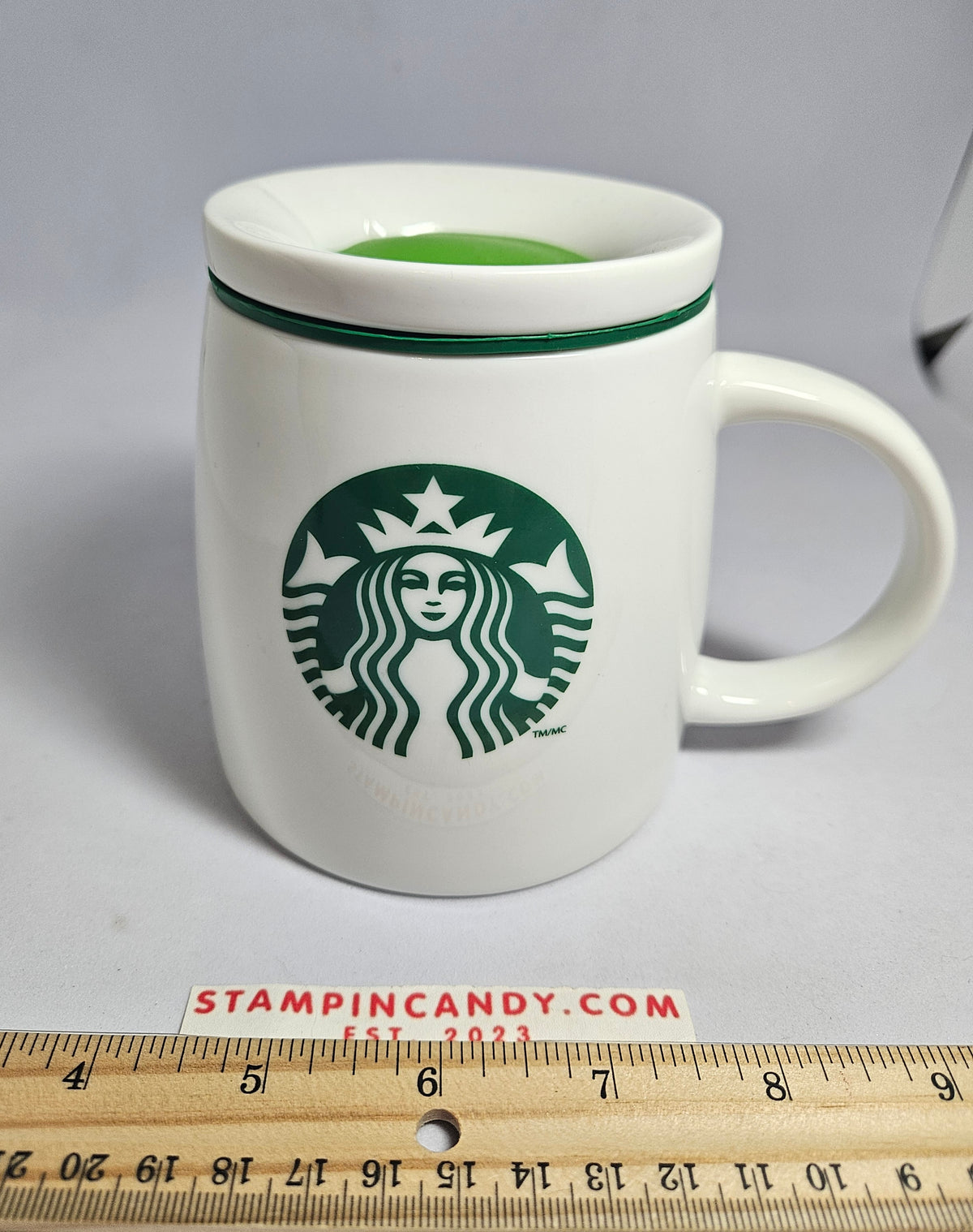 2011 Starbucks - "Chubby" Lidded White Mug