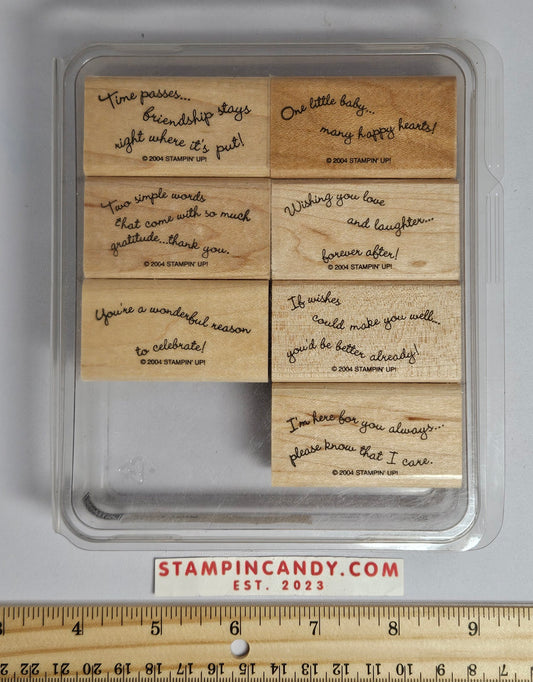 Stampin Up - Curvy Verses *Missing 1 Stamp*