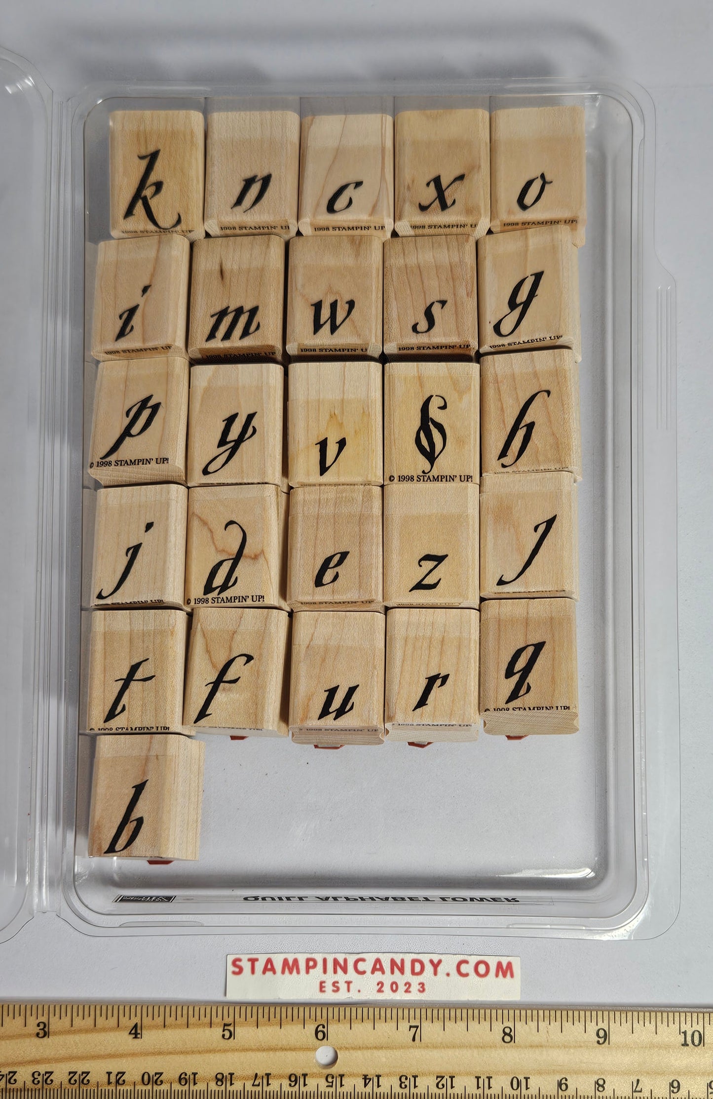 Stampin Up - Quill Alphabet Lowercase