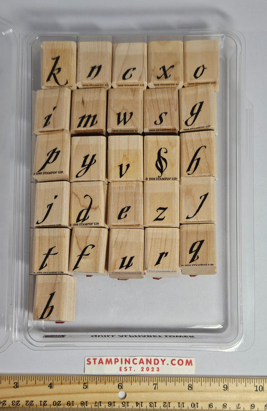 Stampin Up - Quill Alphabet Lowercase