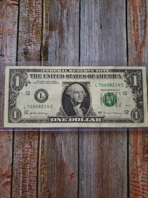 Fancy Serial Number $1 - "L 70008214 C"