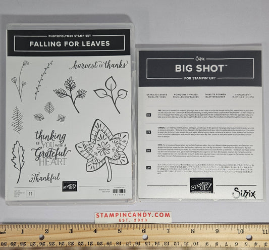 Stampin Up - Falling for Leaves with Detailed Leaves Dies