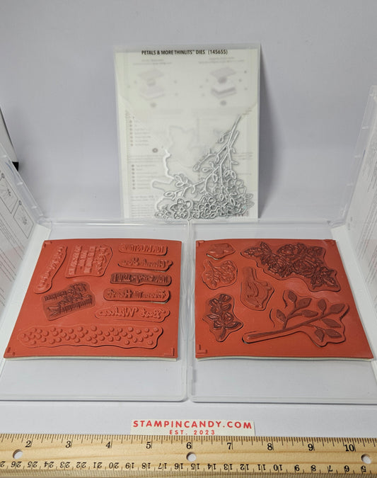Stampin Up - Petal Palette (Sets 1 & 2 of 2) w/ Petals & More Dies
