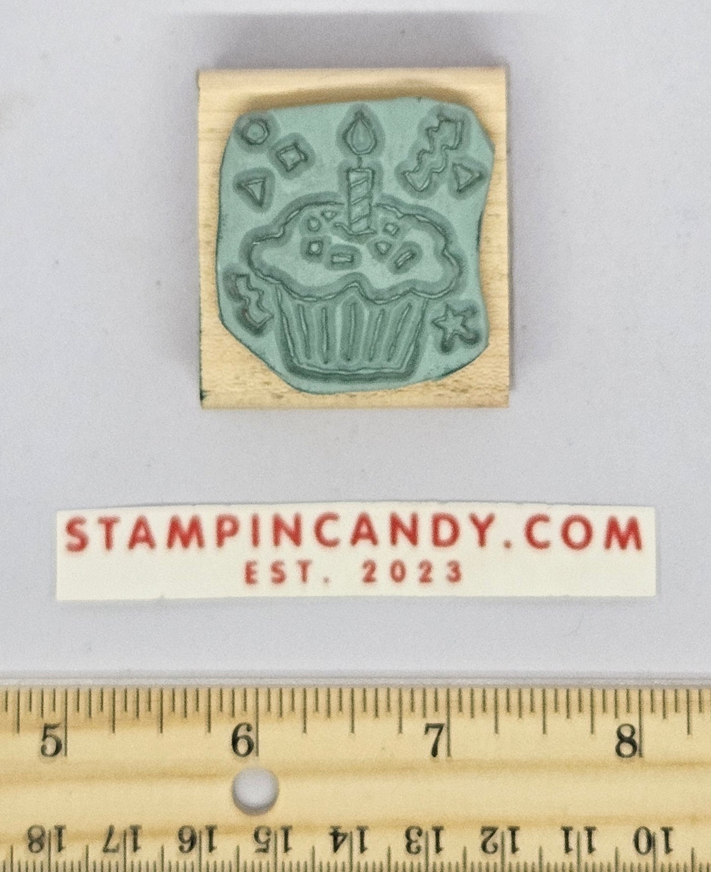 Cupcake / Candle - Stampin Up 2000