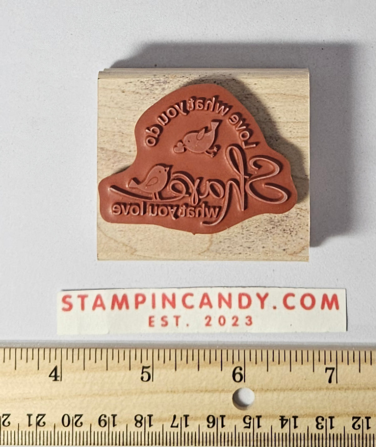 Love What You Do Birds Stamp