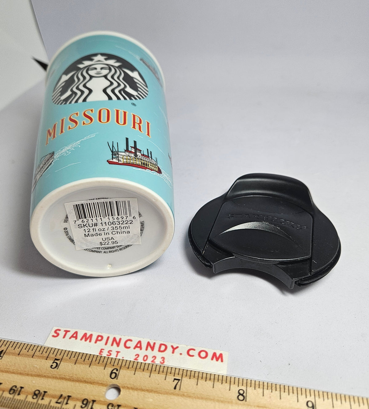 Starbucks 2016 - 12 oz Missouri Double-Walled Ceramic Tumbler