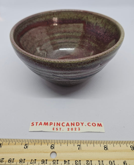 Brown and Red Pottery Bowl