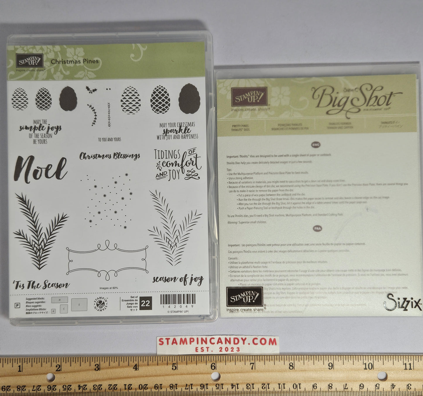 Stampin Up - Christmas Pines with Pretty Pines Dies