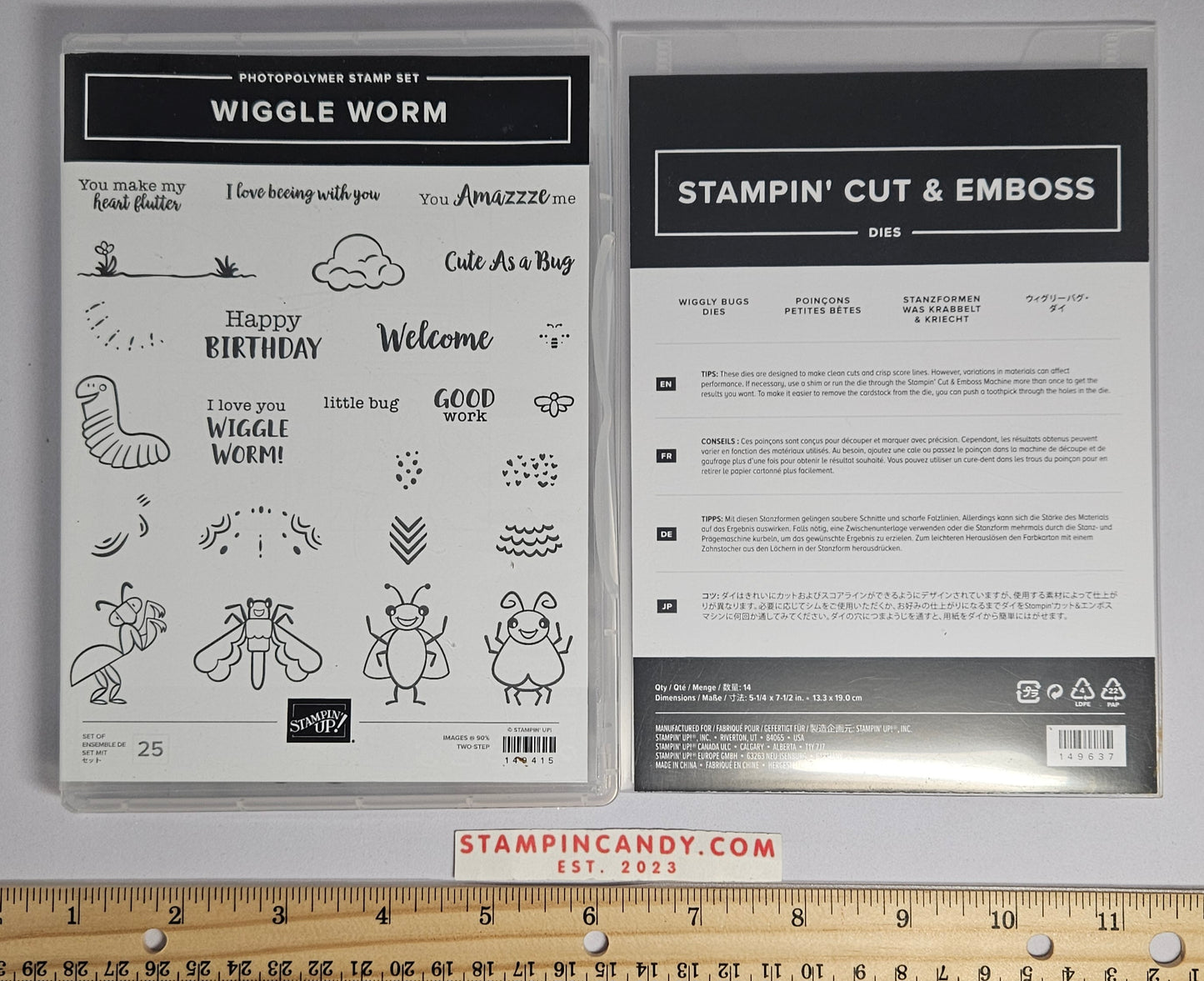 Stampin Up - Wiggle Worms w/ Wiggly Bugs Dies