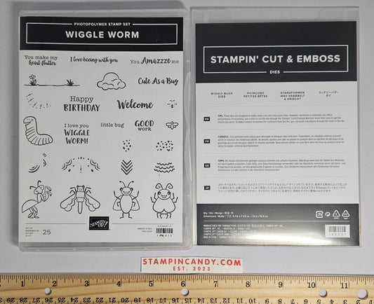 Stampin Up - Wiggle Worms w/ Wiggly Bugs Dies