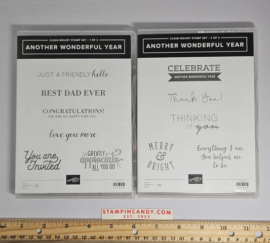 Stampin Up - Another Wonderful Year (Both Sets 1 and 2 of 2)
