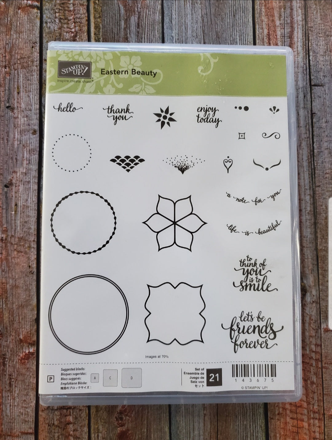 Stampin Up - Eastern Beauty with Eastern Medallion Dies