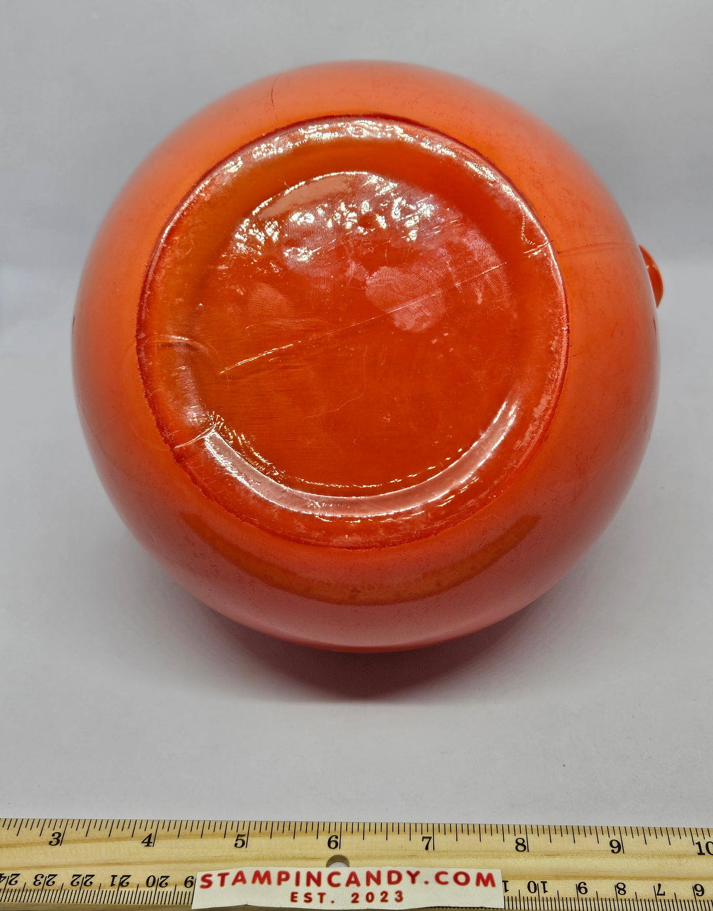 Orange Glass Anchor/Hocking Ball Pitcher